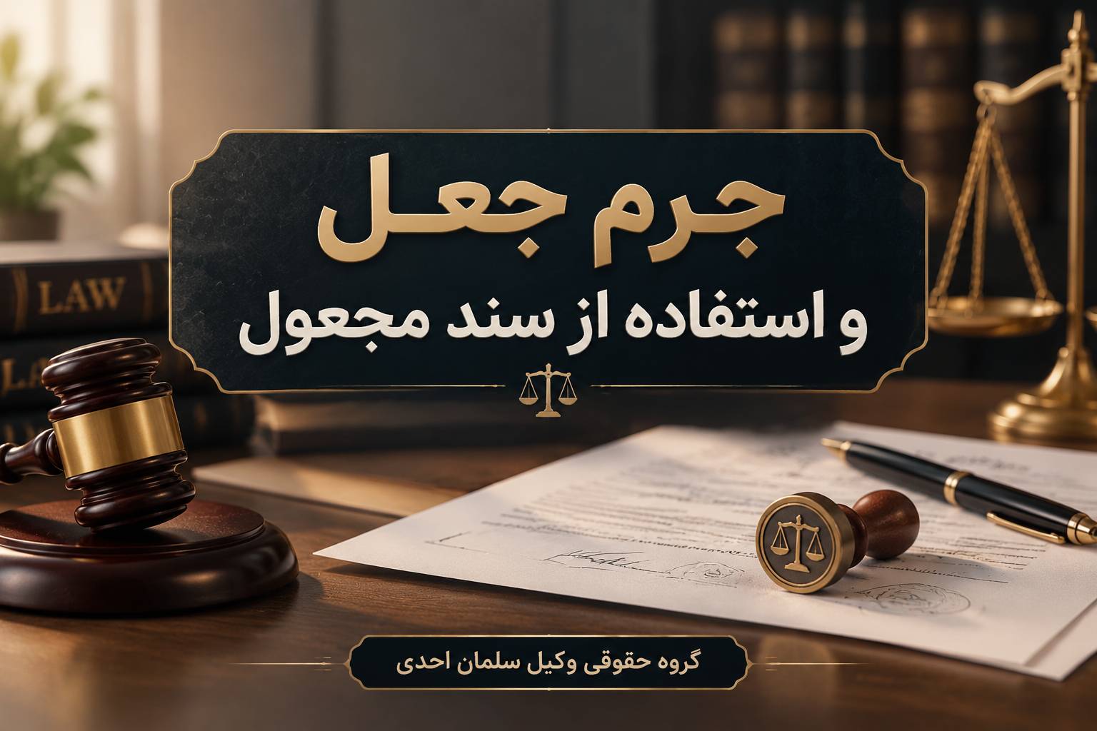 جرم جعل و استفاده از سند مجعول