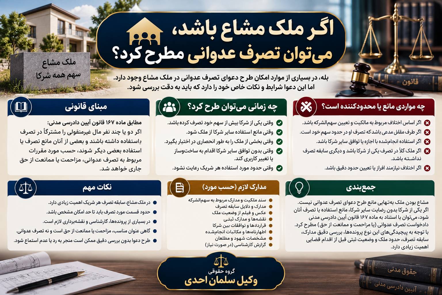 تصرف عدوانی حقوقی و کیفری