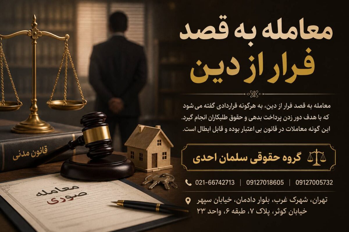 معامله به قصد فرار از دین