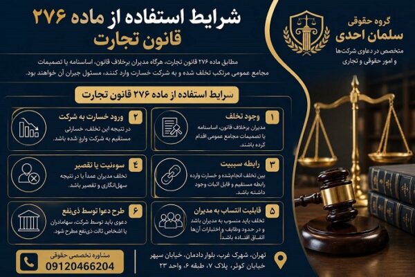 مسئولیت مدیران شرکت ها