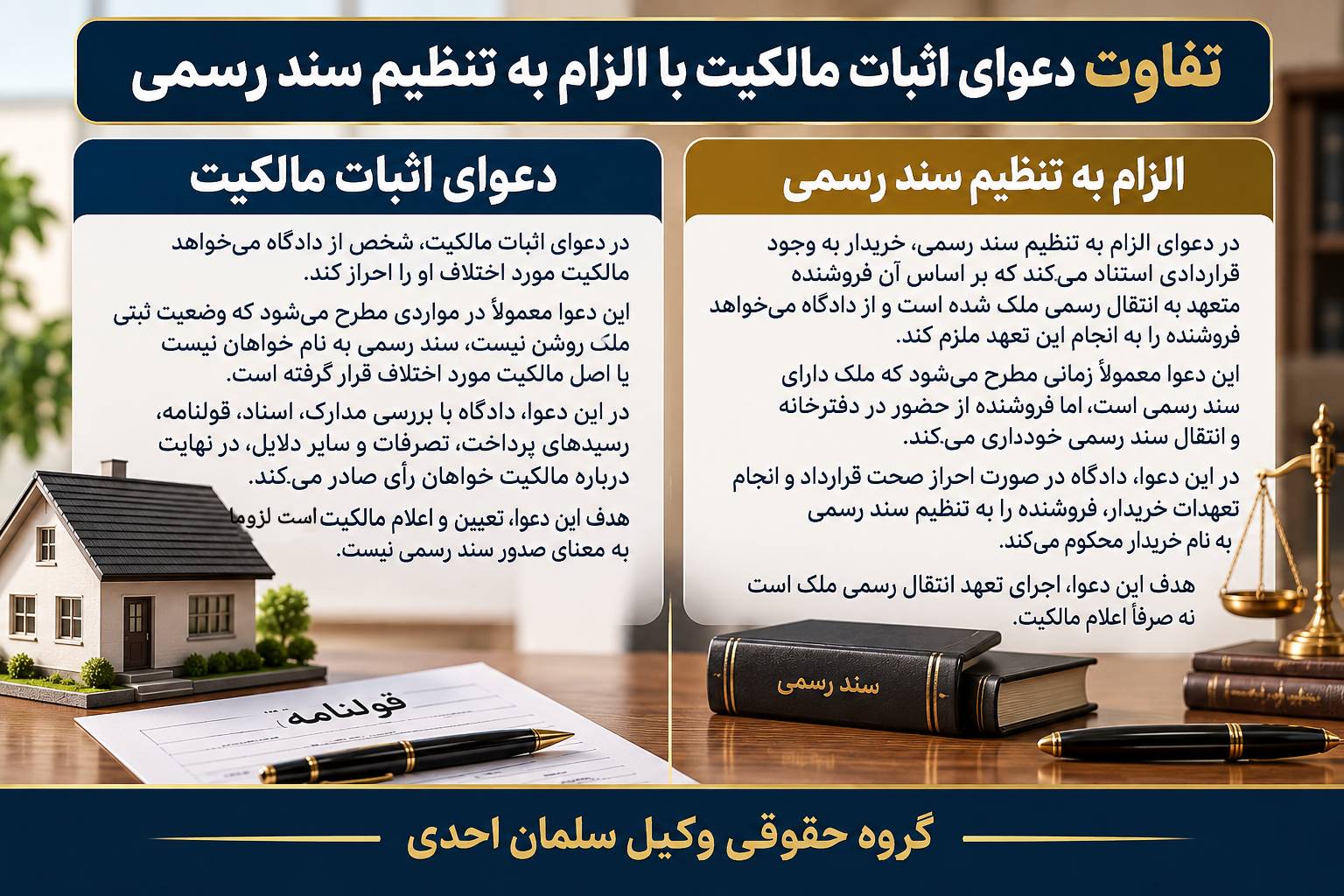 اثبات مالکیت ملک با قولنامه