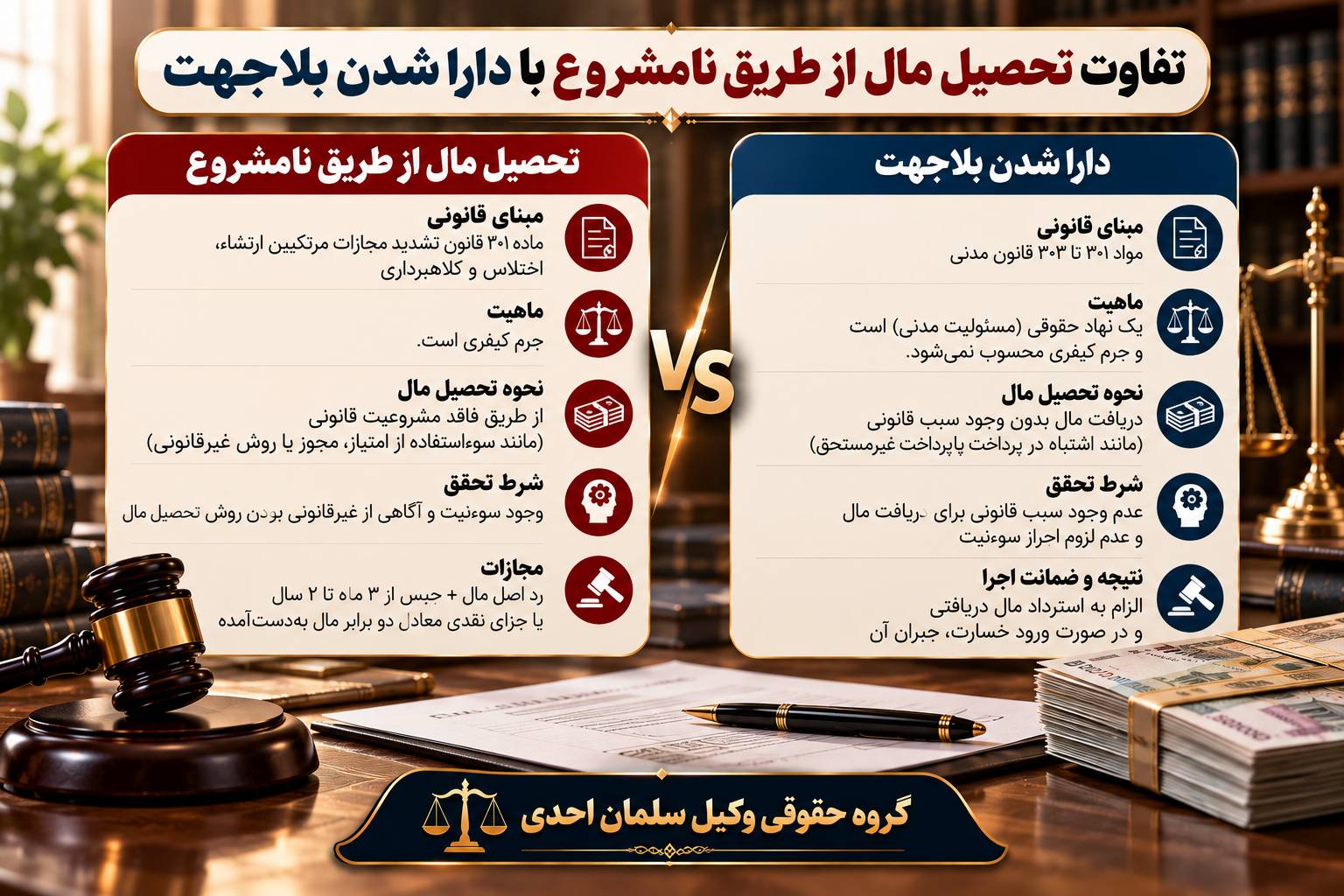 تحصیل مال از طریق نامشروع