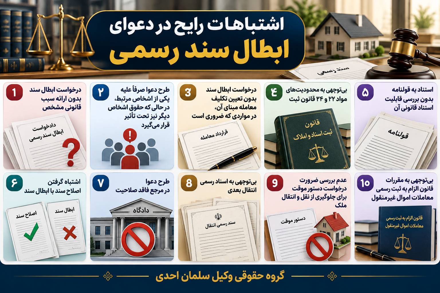 ابطال سند رسمی ملک؛ شرایط، مدارک و نحوه طرح دعوا در سال ۱۴۰۵